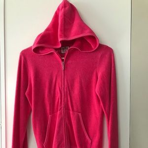 Juicy Courture Pink terry cloth hoodie Small